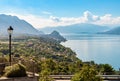 Landscape of the Lake Maggiore by Belvedere PasquÃÂ¨ of Brezzo di Bedero, Lombardy, Italy Royalty Free Stock Photo