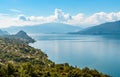 Landscape of the Lake Maggiore by Belvedere PasquÃÂ¨ of Brezzo di Bedero, Lombardy, Italy Royalty Free Stock Photo
