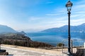 Landscape of Lake Maggiore on a spring day, Italy Royalty Free Stock Photo