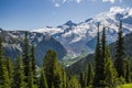 Mountain landscape, lake and mountain Seattle, Washington state, USA. Royalty Free Stock Photo