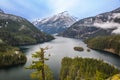 Mountain landscape, lake and mountain Seattle, Washington state, USA. Royalty Free Stock Photo