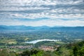 Landscape with lake narni and terni in the background