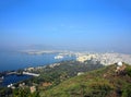 Landscape with lake and palaces in Udaipur