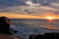 landscape of lake Tanganyika Royalty Free Stock Photo