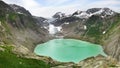 Landscape with lake Trifsee and Triftgletscher