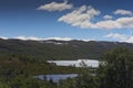 Landscape of the lake Ustevatnet Norway Royalty Free Stock Photo