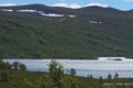 Landscape of the lake Ustevatnet Norway Royalty Free Stock Photo
