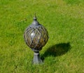 The landscape lamp costs on a green grass Royalty Free Stock Photo
