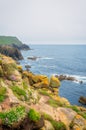 Landscape of Lands End in Cornwall Royalty Free Stock Photo