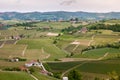 Landscape Langhe hills vineyards. Viticulture near Barolo, Piedmont, Italy, Unesco heritage. Barolo, Nebbiolo, Royalty Free Stock Photo