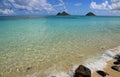 Kayaking in Lanikai Royalty Free Stock Photo