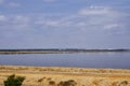 Landscape of the Las Marismas Del Odiel - the natural area in Andalucia, Spain