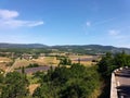 Landscape of lavender village, Sault France Royalty Free Stock Photo