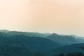 Landscape of layer of mountain, imbue tone Royalty Free Stock Photo