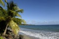 Landscape of Le Diamant in Martinique Royalty Free Stock Photo