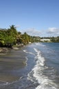 Landscape of Le Diamant in Martinique Royalty Free Stock Photo