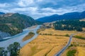 Landscape of Lewis pass in New Zealand Royalty Free Stock Photo