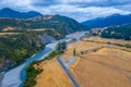 Landscape of Lewis pass in New Zealand Royalty Free Stock Photo