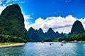 Landscape of lijiang River Royalty Free Stock Photo