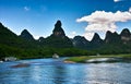 Landscape of lijiang river Royalty Free Stock Photo
