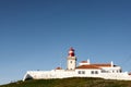 landscape of lighthouse of Cabo da Roca Portugal. The most western point of Europe Royalty Free Stock Photo