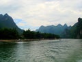 landscape of the lijiang river in guilin, guangxi