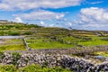 Landscape of limestone fences on the island of Inis Oirr