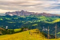 Landscape of limestone mountain of the Italian Alps, the beautiful Dolomites Royalty Free Stock Photo