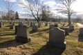 Landscape of Linwood Cemetery Haverhill MA