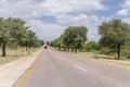 R40 tree-lined road near Timbavati, South Africa Royalty Free Stock Photo