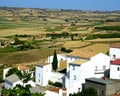 Landscape with a little village in Spain