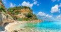 Landscape with Livathou beach in Kefalonia, Greece