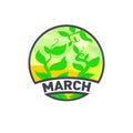 Landscape logo month of March