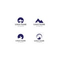 Landscape logo template Royalty Free Stock Photo