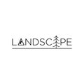 Landscape logo text vector design symbol icon Royalty Free Stock Photo