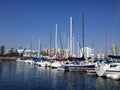 Landscape of long beach marina Royalty Free Stock Photo