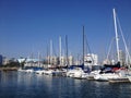 Landscape of long beach marina Royalty Free Stock Photo