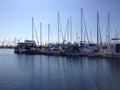 Landscape of long beach marina Royalty Free Stock Photo