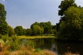 Landscape of the Long Water in Hyde Park, London