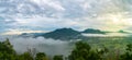 Landscape lot of fog Phu Thok Mountain at Chiang Khan Loei Province in Thailand.