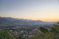 Landscape of Luang Prabang City During the Sunset. Royalty Free Stock Photo