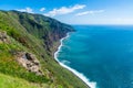 Landscape on Madeira islands, view from Ponta do Pargo, Portugal