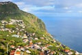 Landscape with Madeiran coastal village