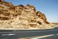 Landscape Mahtesh - Ramon Crater, in the Negev Desert, Southern Israel Royalty Free Stock Photo