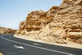 Landscape Mahtesh - Ramon Crater, in the Negev Desert, Southern Israel Royalty Free Stock Photo