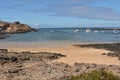 Landscape Majanicho beach in Fuerteventura Canary islands Spain Royalty Free Stock Photo