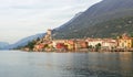 Landscape with Malcesine at Lake Garda Royalty Free Stock Photo