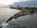 Landscape of the Malecon of Santo Domingo in the Dominican Republic