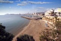 Landscape of Marina Benidorm with the skyscraper In Tempo. Royalty Free Stock Photo