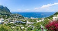 Landscape with Marina Grande in Capri Island, Italy Royalty Free Stock Photo